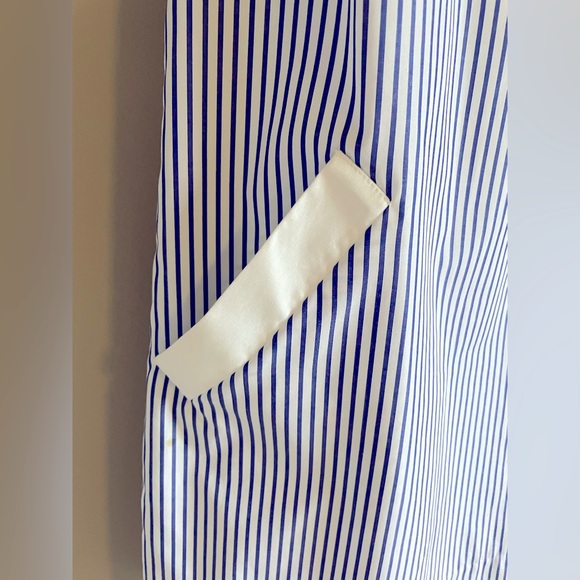 Cortland Park Navy Blue & White Dress with Pockets - Size Extra Small - Picture 4 of 5